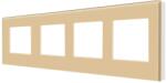 Luxion Rama cvadrupla Luxion din sticla securizata, auriu, 4 module (LX-M1-4FG)
