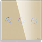 Luxion Panou variator touch mini din sticla, auriu, compatibil rame Luxion (LX-GP034G)
