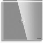 Luxion Panou sonerie touch mini din sticla gri, compatibil rame Luxion (LX-GP025GY)