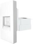 Luxion Priza internet CAT6 RJ45 modulara 1M, alba, compatibila Luxion (LX-MP025-2W)