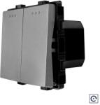 Luxion Intrerupator dublu mecanic cu revenire LUXION, modul gri compact (LX-MP032GY)