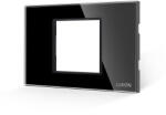 Luxion Rama din sticla securizata Luxion 2/3M cu suport, standard italian, negru (LXI-GF002B)