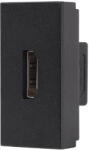 Luxion Priza HDMI modulara Luxion 1M negru, standard italian pentru rame din sticla (LXI-069B)