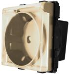 Luxion Priza simpla cu capac Luxion, modul auriu compatibil cu rame din sticla (LX-MP049G)