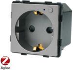Luxion Priza inteligenta Zigbee Luxion gri, fara rama, cu protectie copii (LX-ZT-SC001GY)