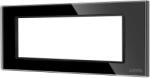 Luxion Rama din sticla securizata Luxion 6M, neagra, cu suport standard italian (LXI-GF006B)