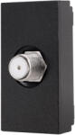Luxion Priza satelit modulara Luxion 1M, negru, standard italian (LXI-034B)