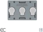 LIVOLO Intrerupator touch triplu Livolo cap scara/cruce ZigBee EC standard Italian (C9-VL-FC3SZ2-3G)