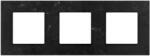 Luxion Rama tripla Luxion din marmura neagra pentru module compatibile (M1-3FMB)