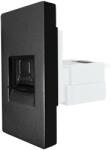 Luxion Priza telefon modulara 1M Luxion, negru, compatibila cu rame din sticla (LX-MP016B)