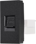 Luxion Priza telefon modulara 1M Luxion, negru, standard italian (LXI-037B)