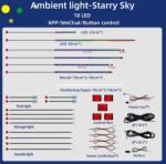 NIGHTVIBE Kit lumini ambientale auto universale 18 LED, 64 culori, control din telefon (AMB-UNIV-12)
