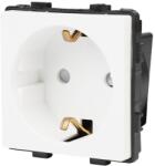 Luxion Priza simpla modulara alba Luxion, compatibila cu rame din sticla (LX-MP010W)