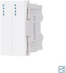 Luxion Intrerupator dublu cap-scara mecanic Luxion 2M/1M alb, standard italian (LXI-012W)