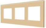 Luxion Rama tripla Luxion din sticla securizata, aurie, pentru module (LX-M1-3FG)