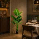  Planta artificiala Strelitzia verde, 160 cm, 12 frunze decorative (AT1CT-IM1P-PL1D-LV106)