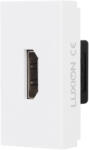 Luxion Modul priza HDMI 1M Luxion alb, standard italian pentru rame din sticla (LXI-069W)