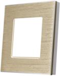 Luxion Rama simpla din aluminiu Luxion, aurie, pentru prize si întrerupatoare (LX-M2-1FG-FL)