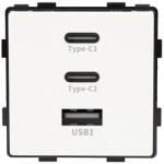 Luxion Modul priza cu încarcare rapida 65W, USB-A si 2 x USB-C Luxion (LX-MP65B)