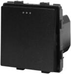 Luxion Intrerupator simplu mecanic modular Luxion, negru, compatibil rame sticla (LX-MP001B)