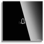 Luxion Panou sonerie touch mini din sticla neagra pentru rame Luxion (LX-GP025B)