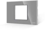Luxion Rama din sticla securizata Luxion gri cu suport 2/3M, standard italian (LXI-GF002GY)