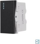 Luxion Modul intrerupator cap-cruce mecanic 1M Luxion, negru, standard italian (LXI-010B)