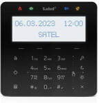 Satel INT-KSG2R-B Érintőgombos kezelő, fehér háttérfény és kijelző, kártyaolvasó, fekete