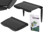 Etajera reglabila pentru TV sau monitor din ABS, neagra, 15, 5 x 11, 5 cm (KX5274)