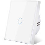 iUni Intrerupator touch iUni 1F, 1 Canal, Sticla securizata, LED (550010)