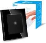 iUni Priza TV cu Rama din sticla securizata, iUni TS, Conector Mama 9.5mm, Black (553974)