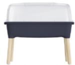 Prosperplast Palántanevelő RESPANA PLANTER WOOD HIGH SET 78 cm, antracit (PRISEW780H-S433)