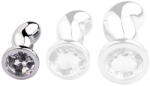 SM Fantasy Bijou BEAN SILVER - prémium anális kiegészítő, S méret