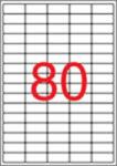 APLI Etikett, univerzális, 35, 6x16, 9 mm, eltávolítható, kerekített sarkú, APLI, 2000 etikett/csomag, (25 lap) (10199) (10199)