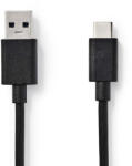 Nedis CCGB61600BK10 USB 3.2 Gen 1 (3.1 Gen 1) 1 M USB C USB A 0, 48 Gbit/s Fekete USB kábel (CCGB61600BK10)