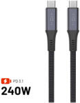 FIXED FIXDBP-CC2-GR USB 2.0 2 M USB C 20 Gbit/s 240 W Szürke USB kábel (FIXDBP-CC2-GR)