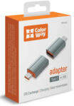 ColorWay CW-AD-AC USB 2.0 0 M USB A USB C 0, 48 Gbit/s Szürke USB kábel (CW-AD-AC)