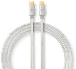 Nedis CCTB64700AL20 USB 3.2 Gen 1 (3.1 Gen 1) 2 M USB C 5 Gbit/s Alumínium USB kábel (CCTB64700AL20)