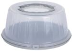 Excellent Houseware Kiváló háztartási süteménytálca tálaló és szállító tálca, polipropilén, 33x15 cm, szürke (KO-030000370G)