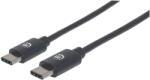 Manhattan 354875 USB 2.0 2 M USB C 0, 48 Gbit/s Fekete USB kábel (354875)