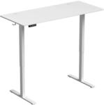 HomCom Állítható íróasztal memóriafunkcióval, 140 x 60 cm LED kijelzővel, fehér (838-639V92WT)