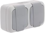 Siemens Priza dubla rezistenta la apa SIEMENS 2P T, gri, IP 54 (59976899)
