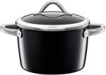 Silit Oala cu capac Silit Vitaliano Nero, 22cm, 4.7l, Silargan, negru (17663798)