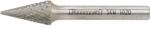 FORMAT keményfém turbómaró 10x20mm SKM (hegyes kúp forma), C fogazás (25600010)