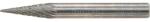 FORMAT keményfém turbómaró 6x18mm SKM (hegyes kúp forma), C fogazás (25600005)