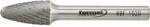 FORMAT keményfém turbómaró 10x20mm RBF (lekerekített ívelt forma), C fogazás (25800015)