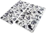Persera Set 3 Covorase baie Lori, 60 x 100 cm, 50 x 60 cm, Antiderapant, Alb/Negru Covor baie