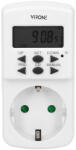 ORNO Priza programabila ORNO VIRONE DT-2(GS), mini, 230V, 1800W, 10 programe de timp, 12/24 ore, alb