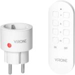 VIRONE Mini priza wireless VIRONE RS-10(GS), 2300W, schuko, IP20, telecomanda, alba