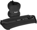 REBEL Greutati fitness set 2x1kg Rebel, pentru glezne si incheieturi, reglabile, negru